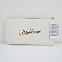 rilakkuma deli flat zipper pouch back