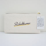 rilakkuma deli flat zipper pouch back