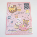 back of folder with donuts and sweets