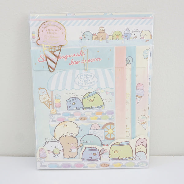 ice cream shop design sumikko gurashi letter set