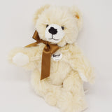 Fuzzy Bear Plush with Bow "Bobby" Dangling Plush Cream - Steiff