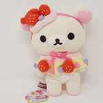 2013 Korilakkuma Strawberry Tart Plush - Rilakkuma Fukuoka Parco Store 3rd Anniversary Limited - San-X