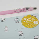 SET Juicy Pink Panda Mechanical Pencil & Ring Notebook - Kamio Japan