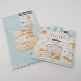 SET Yeast Ken  Memo Pad, Sticker Flakes & Planner Calendar Book 2021 Bread Bag Design - Kamio Japan