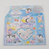 Penguin Creamy Luminance Seal Sticker Flakes - Kamio Japan