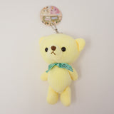 Yellow Bear Plush Keychain "Scott" -  Little Corduroy Bears Code & Roy - Yell Japan