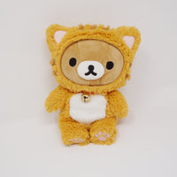 (No Tag) 2014 Rilakkuma in Orange Cat Costume Plush - Cat Theme - San-X