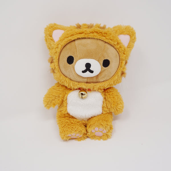 (No Tag) 2014 Rilakkuma in Orange Cat Costume Plush - Cat Theme - San-X
