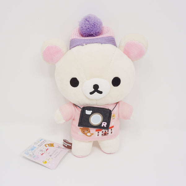 2015 Korilakkuma with Camera Plush  - Rilakkuma Sapporo Store Limited Souvenir Theme Hokkaido - San-X