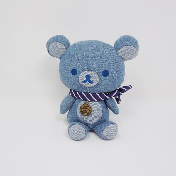 2016 Denim Dark Blue Rilakkuma Sitting Plush - Denim Rilakkuma Series