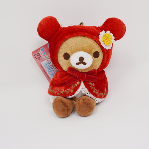 2020 Rilakkuma in Red Hood Plush Keychain - Rilakkuma Fairy Tale - Always with Rilakkuma - San-X