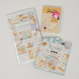 SET Yeast Ken Memo Pad, Sticker Flakes & Planner Calendar Book 2021 Cafe Design - Kamio Japan