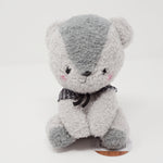 Grey "Ohagi" Fuzzy Bear Plush - Kuma Mochi Teahouse - Yell Japan