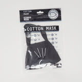 Black Cat Cotton Mask  - Daiso