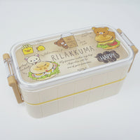 Two Tier Rilakkuma Bento Lunch Box - Deli Theme