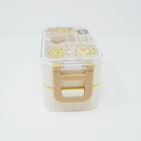 Two Tier Rilakkuma Bento Lunch Box - Deli Theme