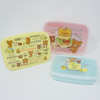 Set of 3 Rilakkuma Nested Bento Lunch Boxes - Deli Theme