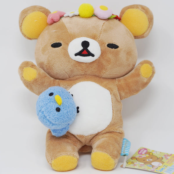 2012 Rilakkuma Napping with Blue Bird Plush - Caravan Limited Happy Picnic Theme