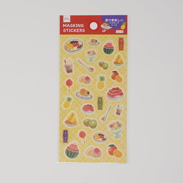 Asian Sweets Sticker Sheet - Daiso