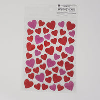 Heart Stickers for Wrapping - Daiso
