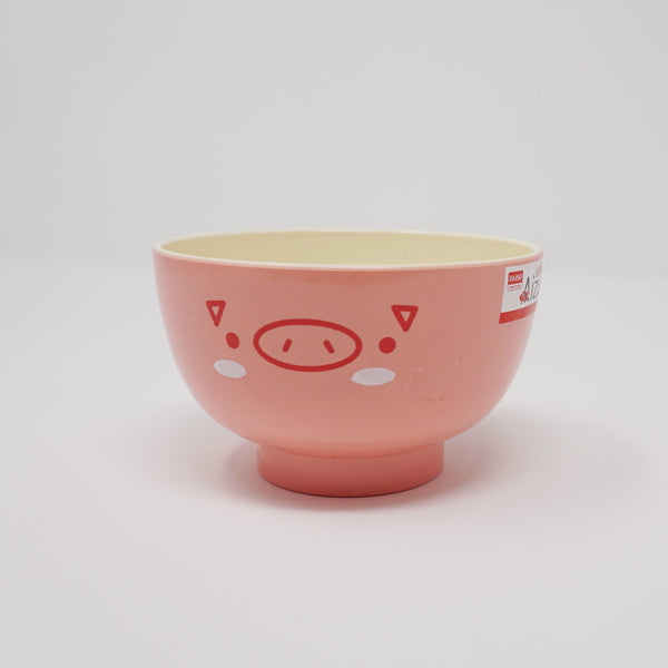 Mr. Pig Lacquered Soup & Rice Bowl - Daiso