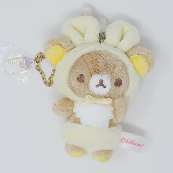 2021 Rilakkuma Plush Keychain - Bunny Baby Theme - San-X