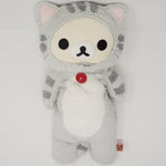(No Tags) 2014 Grey Long Korilakkuma Bear Plush - Rilakkuma Cat Theme - San-X