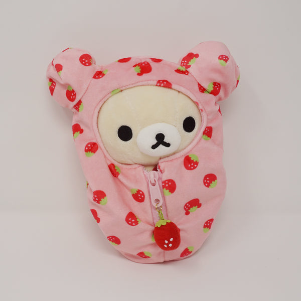 2018 Korilakkuma Sleeping Bag Strawberry Pattern Plush - Rilakkuma Kigurumi Theme - San-X