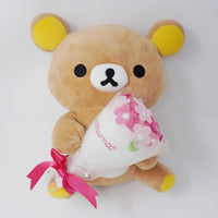 Rilakkuma with Flower Bouquet Plush