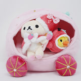 2015 Korilakkuma Strawberry Carriage Plush Bear Set - Korilakkuma Strawberry Theme Rilakkuma Store Limited - San-X