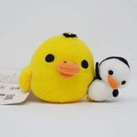 2007 Kiiroitori with Penguin Plush Keychain - Rilakkuma