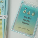 SET Slim Comb & Thin Folding Card Mirror - Avocado - Kamio Japan