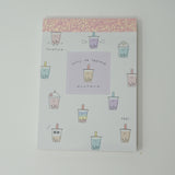 Juicy Tapioca Theme Mini Memo Pad - Boba Milk Tea - Kamio Japan