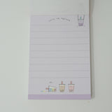 Juicy Tapioca Theme Mini Memo Pad - Boba Milk Tea - Kamio Japan