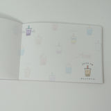 Juicy Tapioca Theme Mini Memo Pad - Boba Milk Tea - Kamio Japan