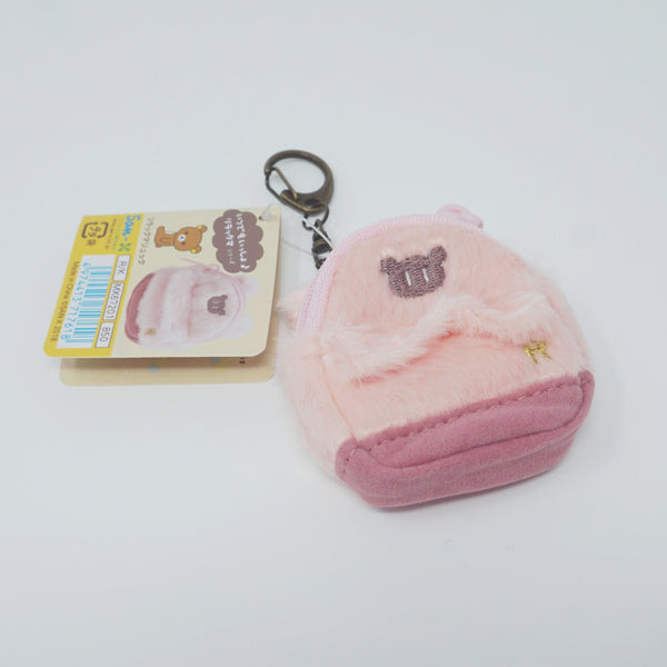 Pink Fuzzy Rilakkuma Mini Plush Backpack Keychain - Always with Rilakk –  Mary Bear