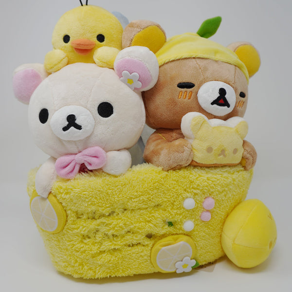 2015 Rilakkuma, Korilakkuma, Kiiroitori Special Lemon Plush Set Net Shop Limited