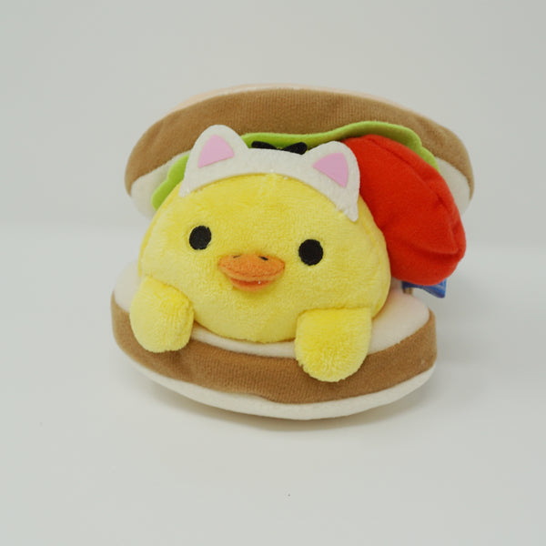2015 Cat Kiiroitori in Sandwich Plush  - Lawson Limited Lazy Cat Neko Theme Rilakkuma