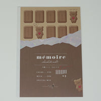 Notebook - Mémoire Chocolate Bear Theme - Kamio Japan