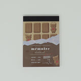 Mini Memo - Mémoire Chocolate Bear Theme - Kamio Japan