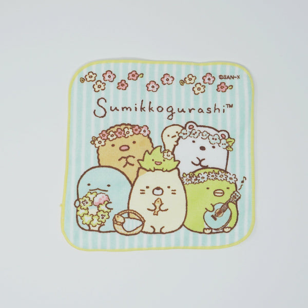 Sumikkogurashi Small Towel - Floral Design