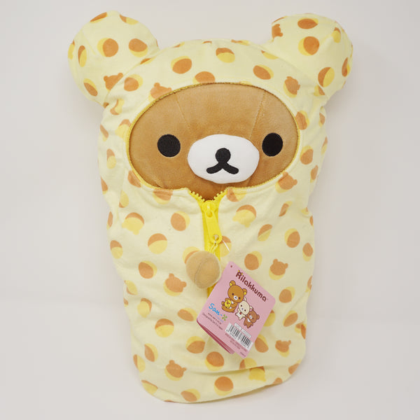 Rilakkuma Reversible Sleeping Bag Snack Pattern Plush - Kigurumi Theme - San-X Original Rilakkuma