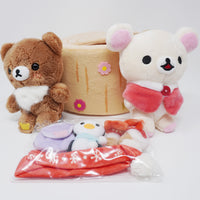 2017 Korilakkuma & Chairoikoguma Plush Set - Rilakkuma Gloves Gift Theme Lawson & Rilakkuma Loppi Limited
