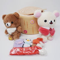 2017 Korilakkuma & Chairoikoguma Plush Set - Rilakkuma Gloves Gift Theme Lawson & Rilakkuma Loppi Limited