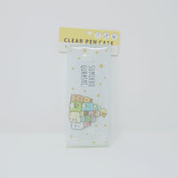 Sumikkogurashi Clear Pen Case - Starry Design