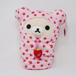 Korilakkuma Reversible Sleeping Bag Plush Strawberry - Rilakkuma Kigurumi Theme - San-X Original