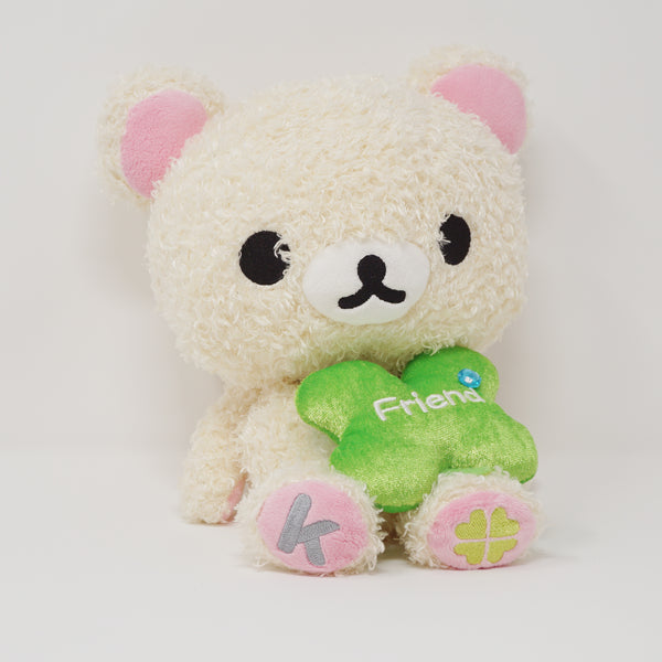 2007 Large Fuzzy Korilakkuma with Clover Plush - Happy Rilakkuma