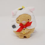 Tonkatsu in Cow Outfit Tenori Plush - 2021 New Year of the Cow Sumikkogurashi Collection