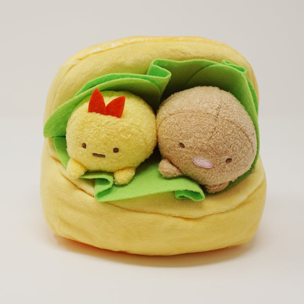 (No Tags) Tonkatsu & Ebi Fry Katsu Sandwich Plush - Bakery Sumikkogurashi San-X