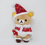 (No Tags) 2015 Rilakkuma Poinsettia Outfit Plush - Christmas Rilakkuma Store Limited - San-X